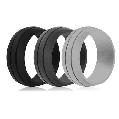 8.5mm Thin Width European and American Fashion Silicone Ring Sports Personalized Silicone Ring Customization